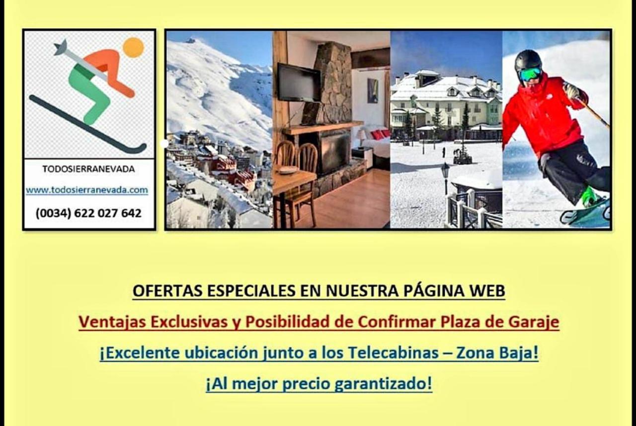 Todosierranevada Zona Baja - Edificio Atlas - Vistas A La Montana - Junto A Los Telecabinas Sierra Nevada Zewnętrze zdjęcie